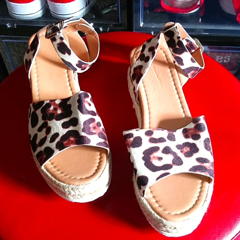 Cheetah sandals